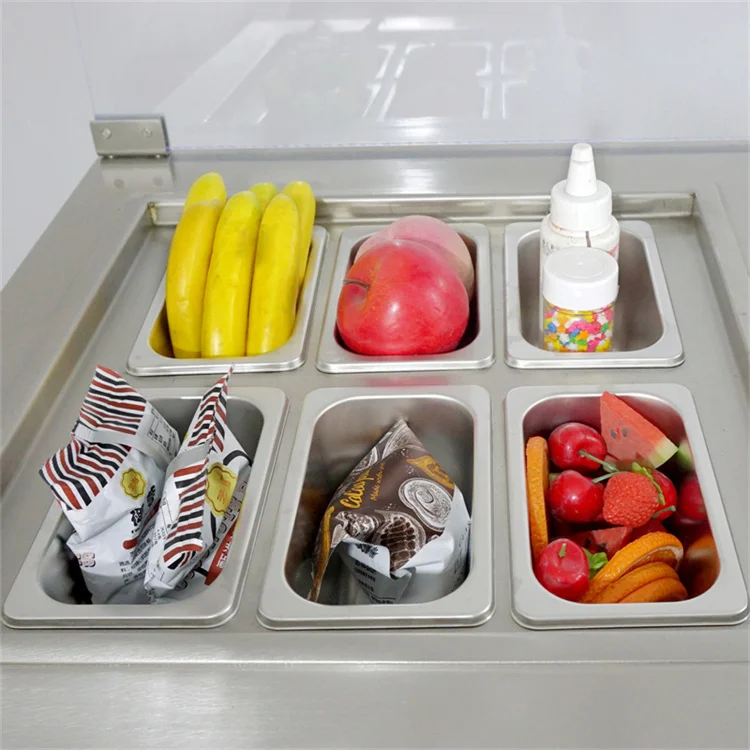 CE certificate summer popular american style fry ice cream roll machine fried roll ice cream machine for sale