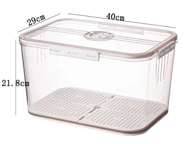 Vegetable Storage Containers for Fridge, Produce Saver Containers Refrigerator Organizer Bins Plastic Produce Keepers