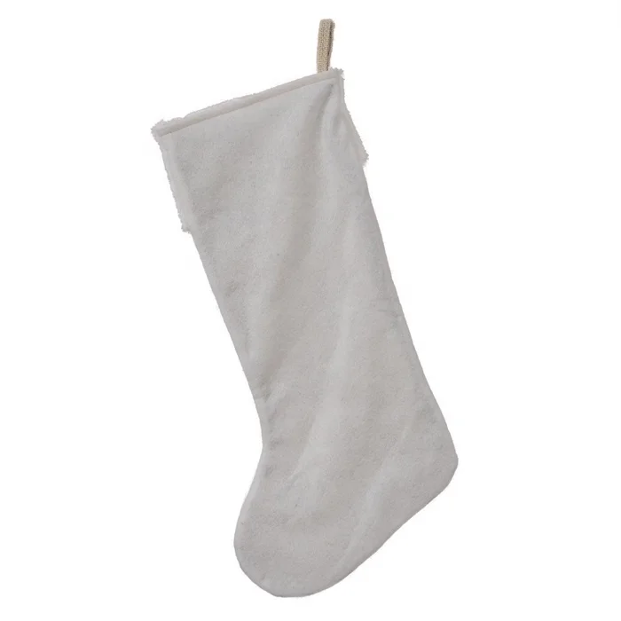 
Promotional Socks Jute Burlap Exquisite Embroidery Plush Reindeer Handmade Holiday Decor 