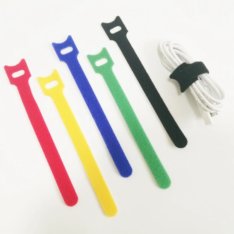 LINGU крепежные кабельные стяжки многоразовые, Премиум регулируемые Кабельные стяжки, 20 см микрофибра ткань кабель управления ремни крюк петля