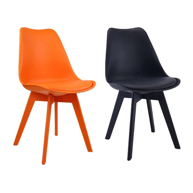 K&B Italian  luxury modern waterproof restaurant high back dining chair PP chairs with PU cushion