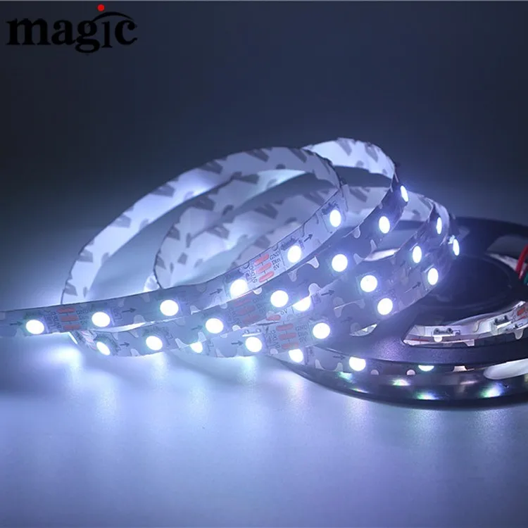 6 мм шириной 12 В 5 24 RGB пиксель индивидуальная Адресуемая s кривая гибкая цифровая зигзагообразная Светодиодная лента