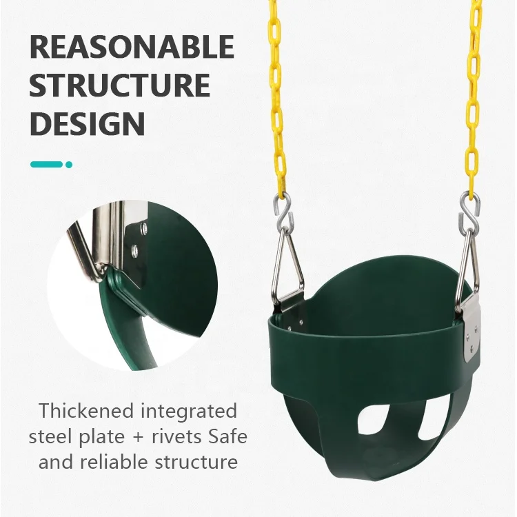 Dropship Outdoor playground swing seat toddler swing seat baby full bucket swing seats