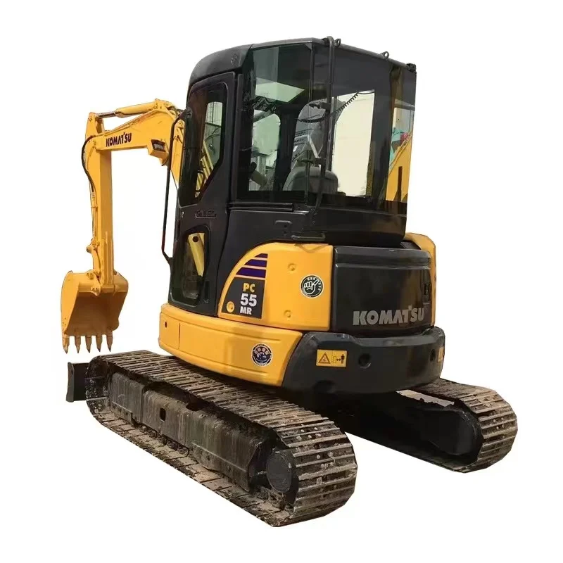 Японский экскаватор komatsu 5 тонн небольшой мини-гусеничный PC55 PC55MR для сельскохозяйственного копания
