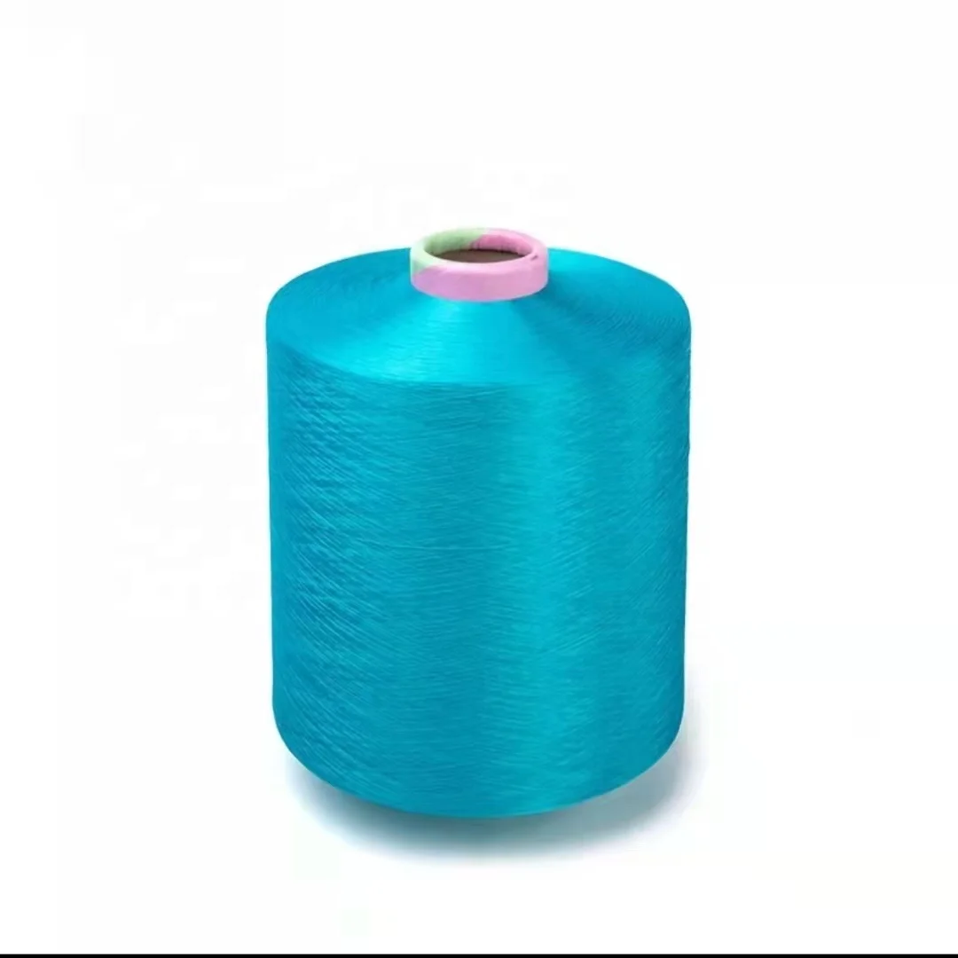 High Quality flame retardant polyester 150d/36f melange dyed yarn grs poly yarn