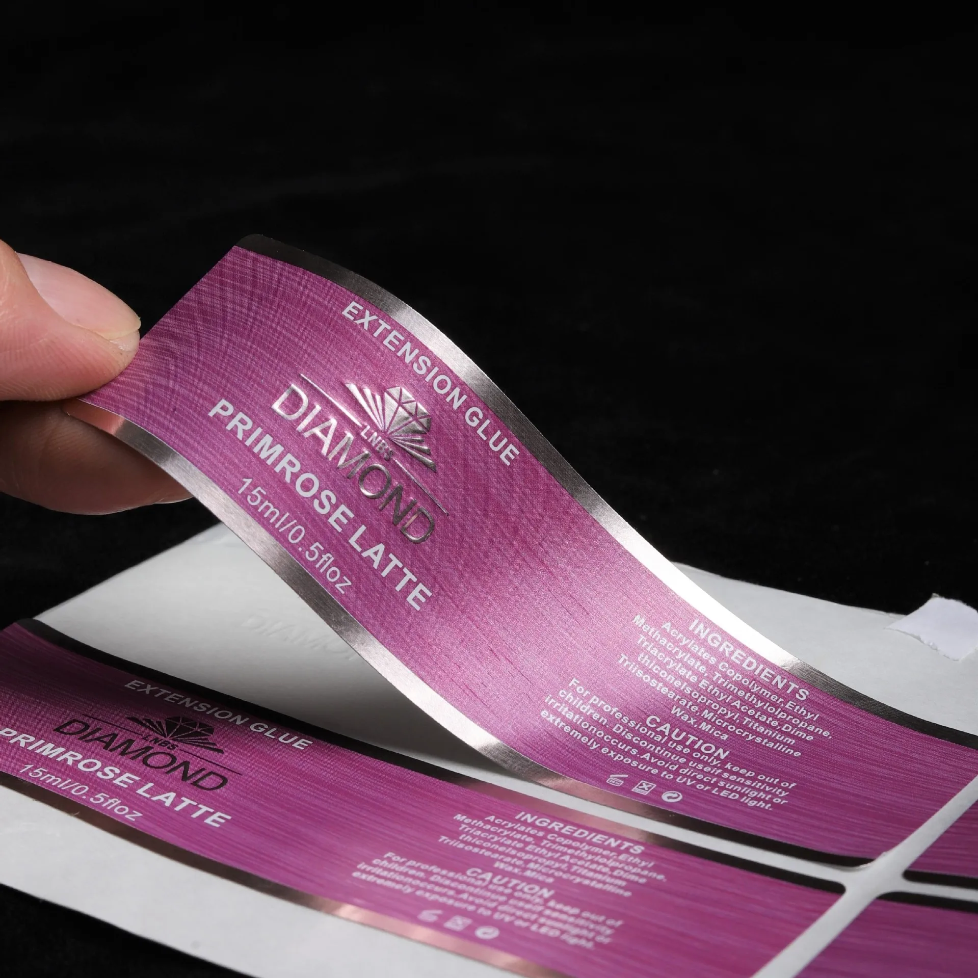 Тисненая специальная бумага печать металлических наклеек этикетки изготовленные на заказ этикетка для игристого вина частная гравировки