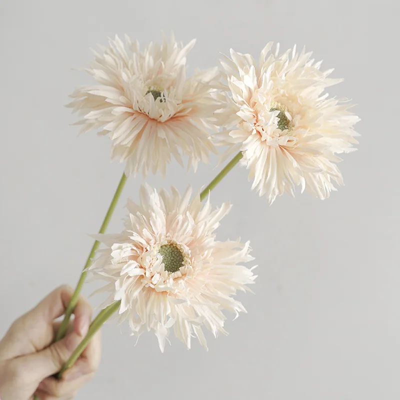 MACTING Artificial Yellow Flowers Gerbera Daisies Silk Flowers for Home Kitchen Wedding DIY Decorations