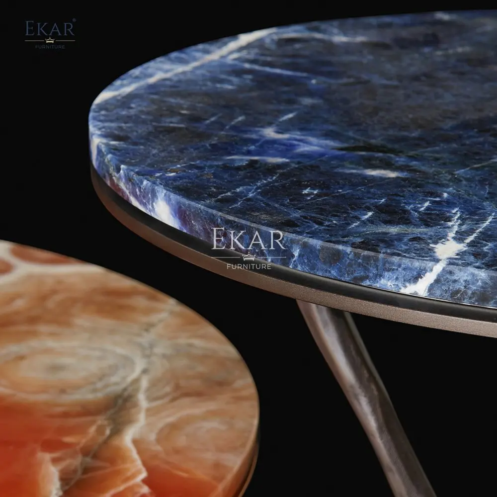 Modern Luxury Forged Marble Table with Polished Brass and Matte Gold Finish Base Console Tables for Living Room Home Furniture