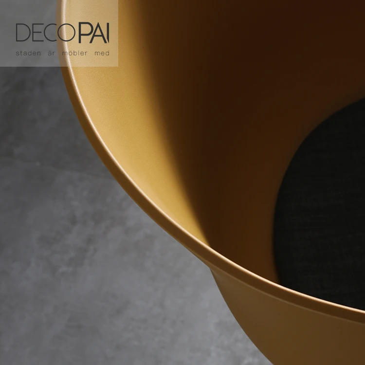 modern design  PP plastic shell seat upholstery seat office task chair aluminum base with castor for study room living room