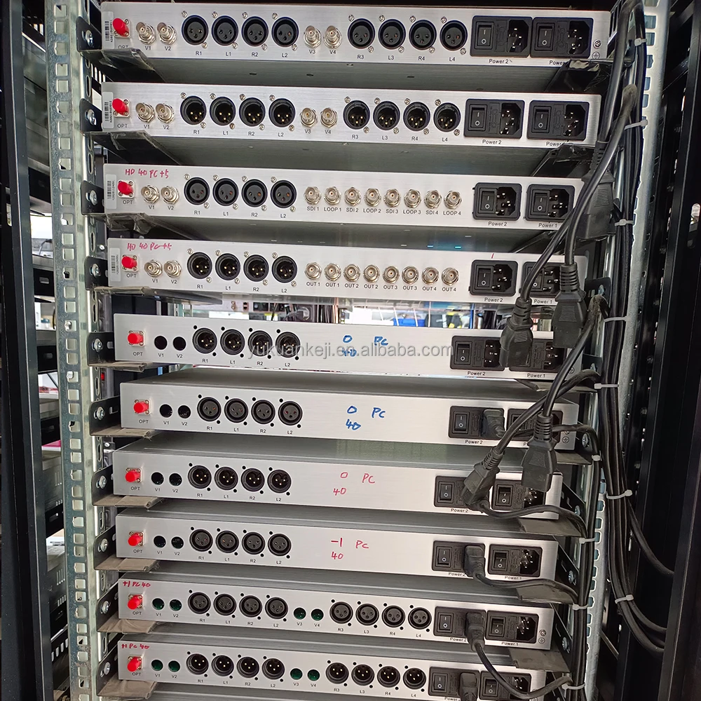 Broadcast DVB-ASI 3G-SDI Audio XLR To Fiber Extender Converter over Fiber Up to 40km