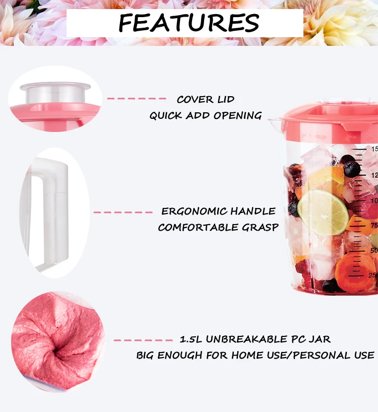 Pioneer home blender 1.5L 300w factory made 2 in 1 mixer household food processor blender smoothie maker blender mixer