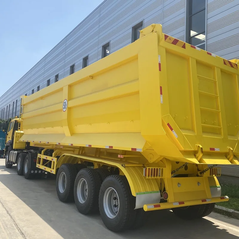 Vehicle Master aluminium tipper 80ton tri-axle end dump semi trailer 40ft dump semi- trailer 30m3 dumper semitrailer