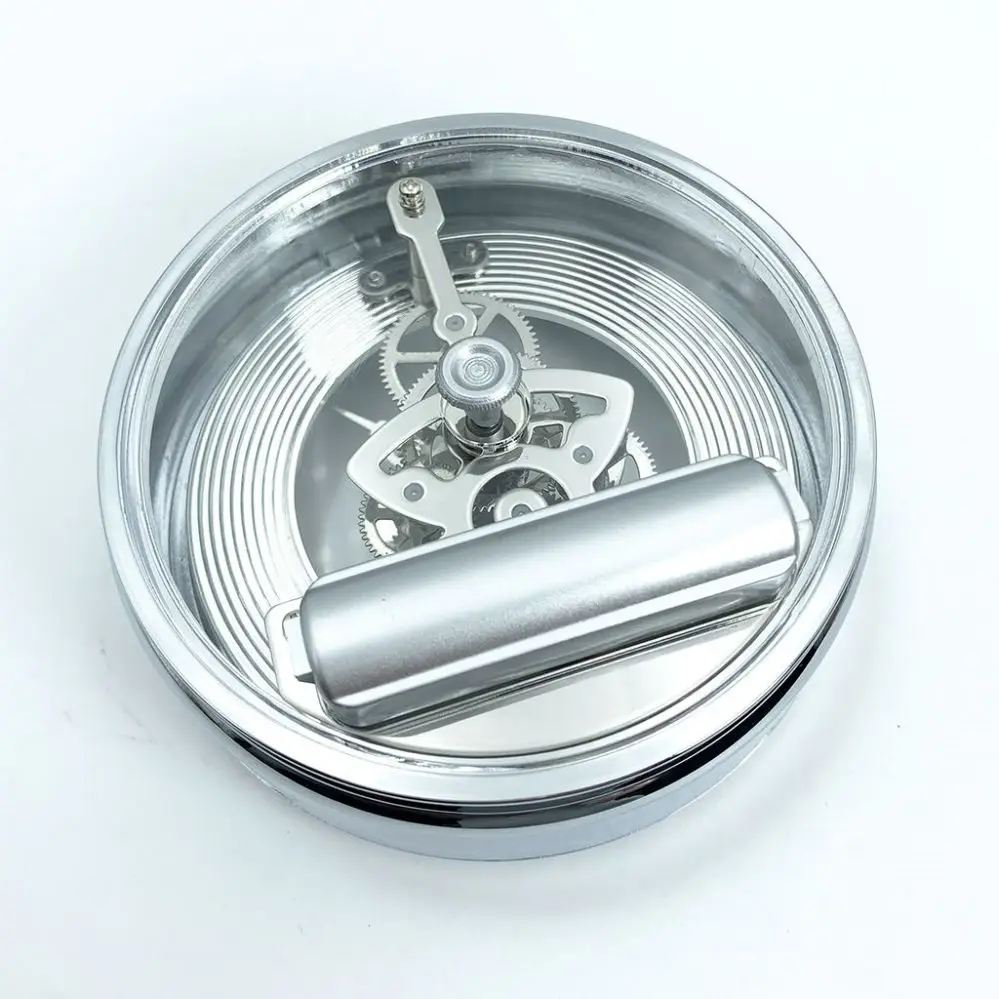 95mm Mechanical Clocks Metal Roman Numerals vintage Antique silver gold skeleton clock insert