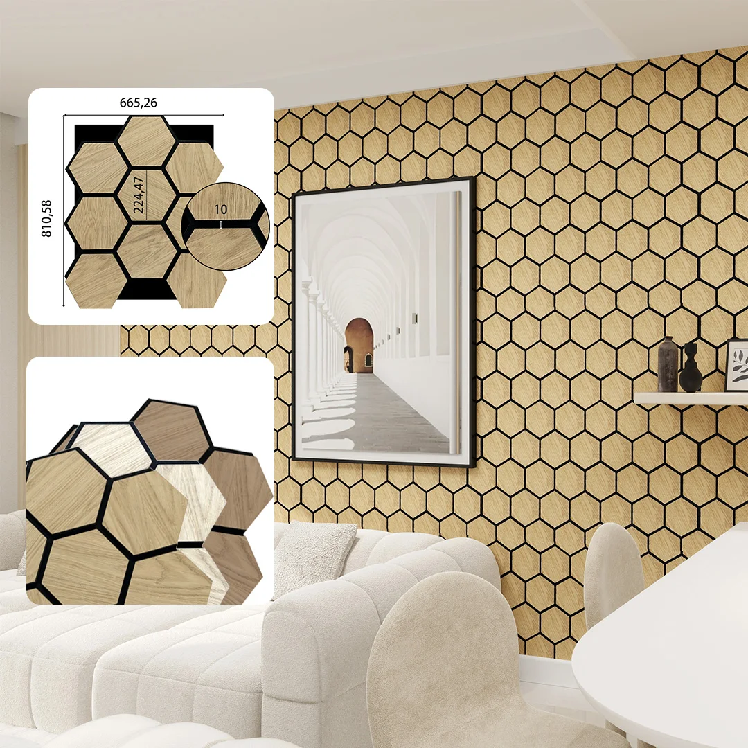 Kasaro Hexagon Wall Panel Acoustic Panels for Professional Acoustic Treatment