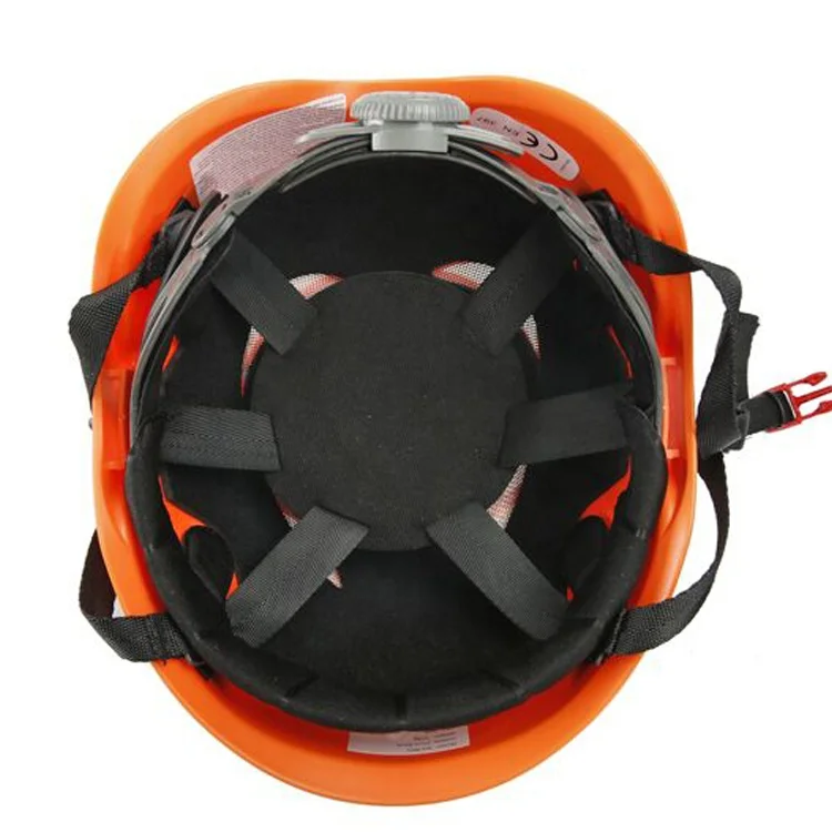 CE en397 certified Rescue safety helmet with visor eyes shield