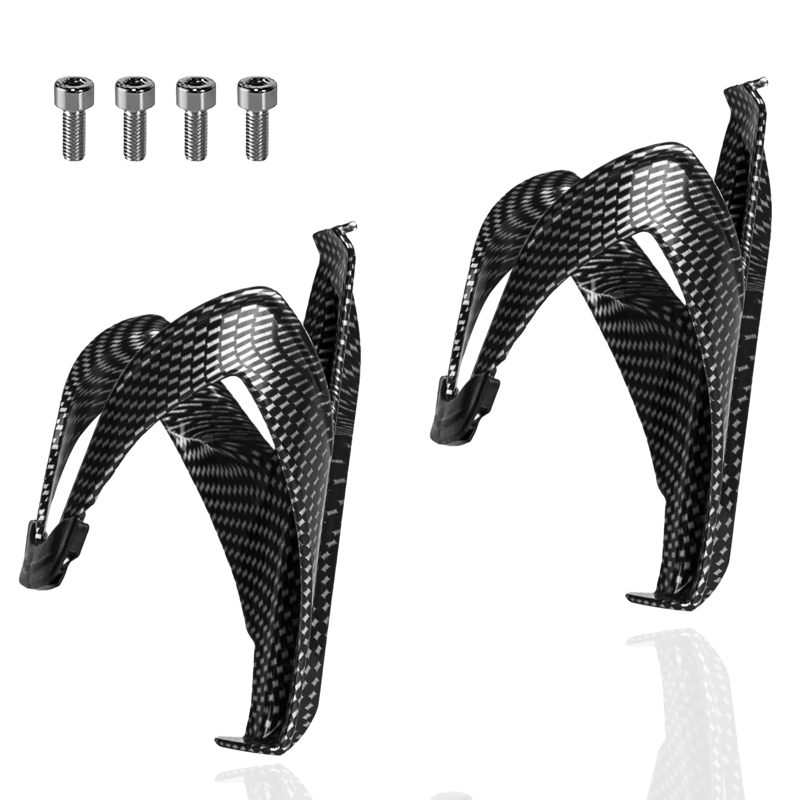 
Bike water bottle holder cage carbon fiber pattern light bike water holder 
