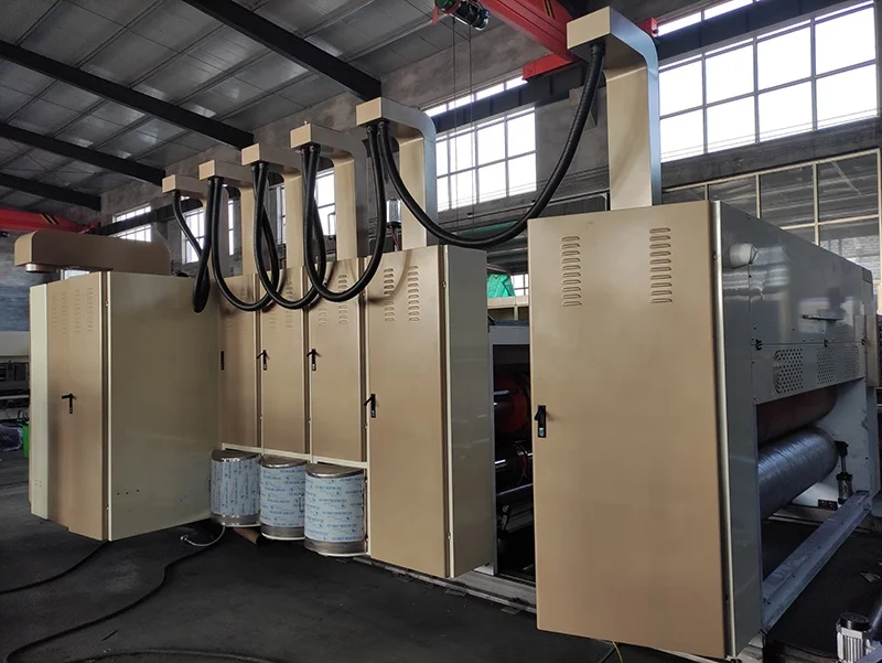 High Speed Four Color Corrugated Carton Box Making Machine Carton Box Printing Slotting Die-cutting Machine