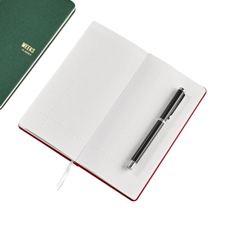 Pocket dotted grid Offline Storage Journal Organizer notebook