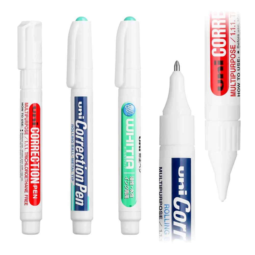 UNI CLP-300/80 Hand-painted White Highlight Pen Correction Fluid Quick-drying Correction Pen