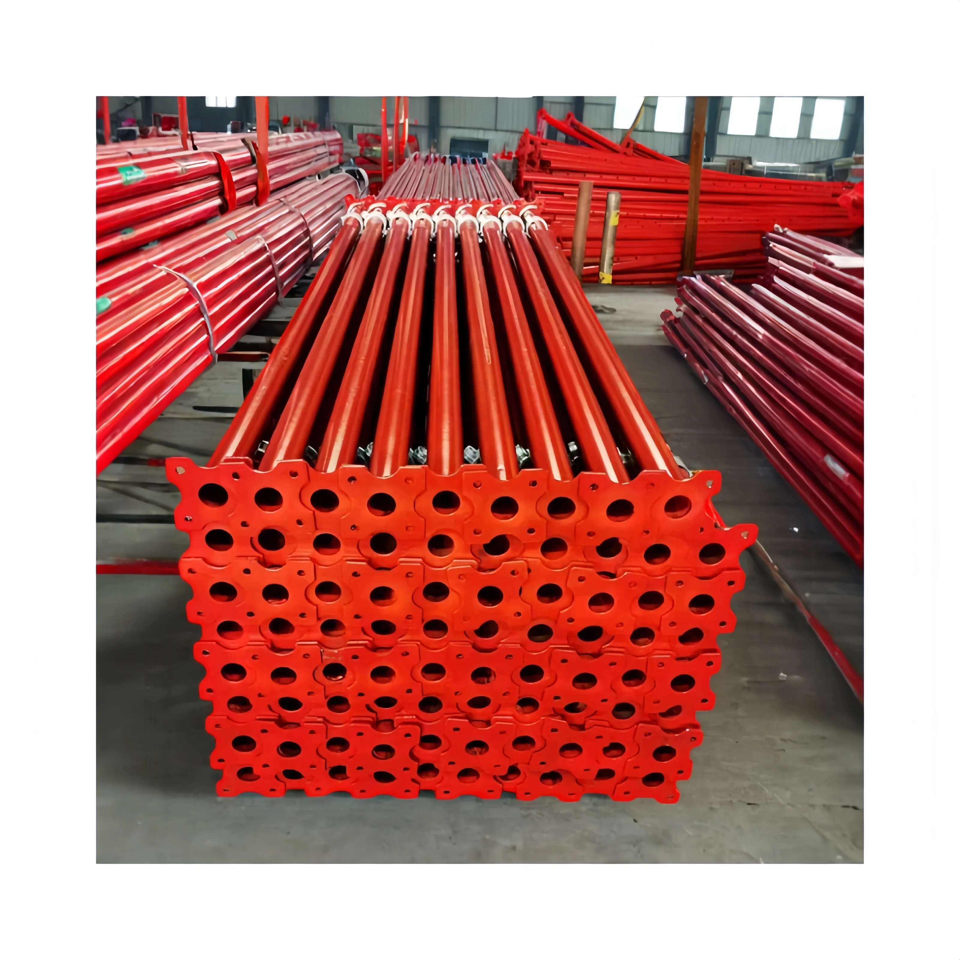 Modern Scaffolding Adjustable Pillars Galvanized Cross Pillars Support Heavy Formwork Scaffolding Pillars Concrete Plate Support