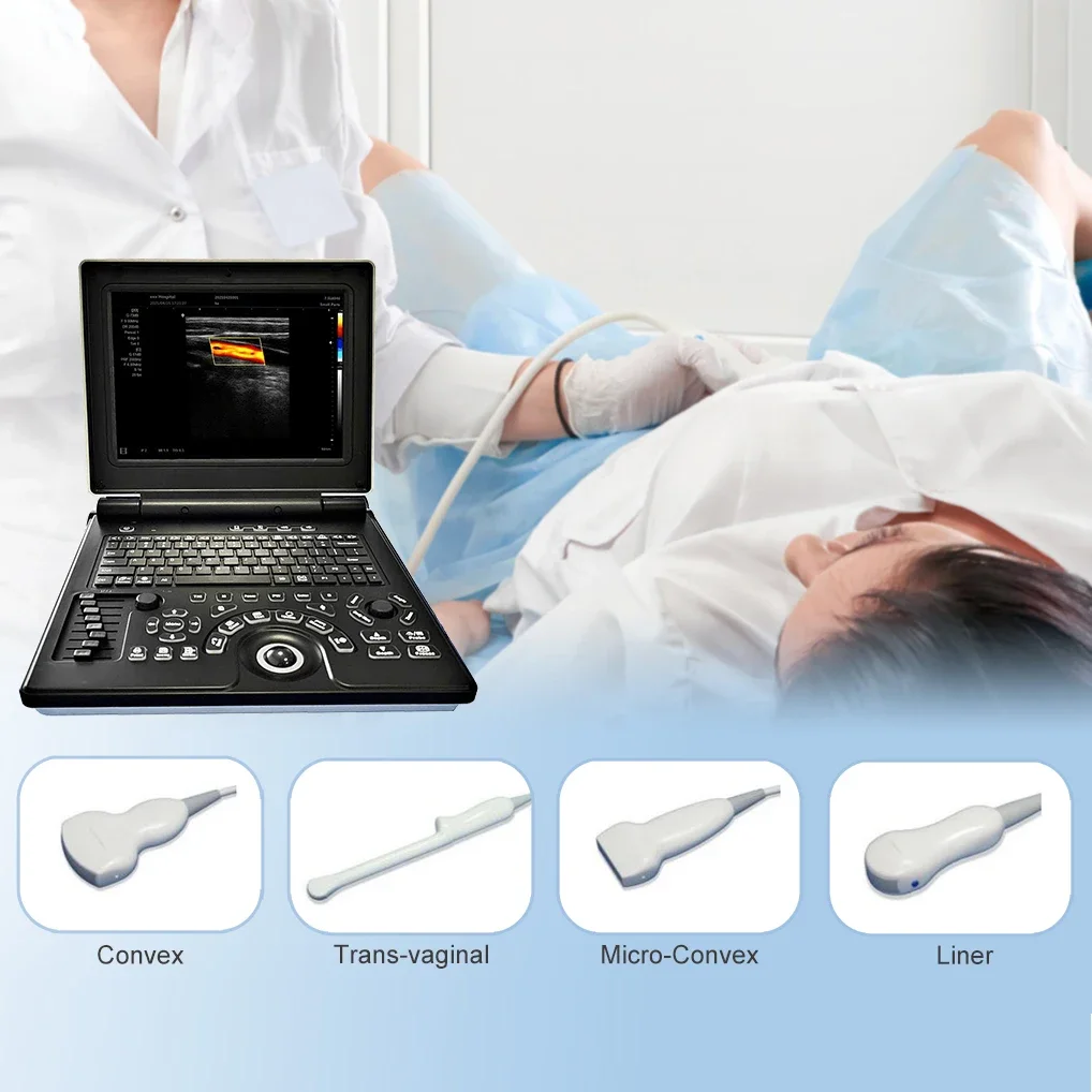 Handheld Veterinary Ultrasound Machine 12 inch Low Price Portable Animal Cow Cattle Vets Ultrasound Scanner