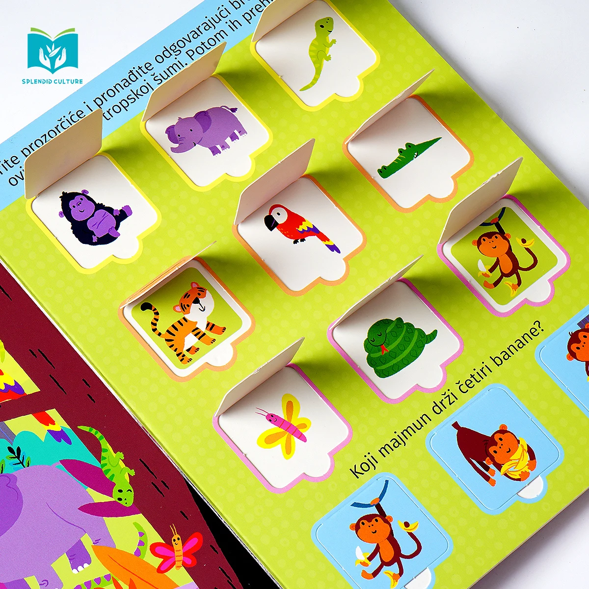 Eco-friendly custom  montessori toys Baby Kids flap book Children Board Books OEM Book Printing Service
