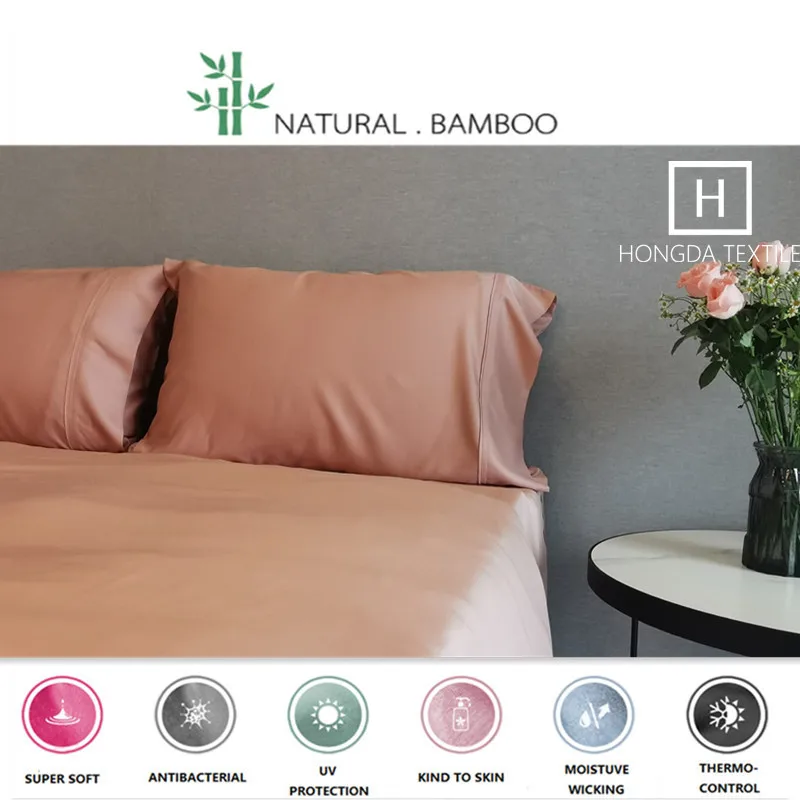 Natural Soft Cooling Bamboo Bed Sheet Set Bamboo Bedsheets Bedding Set