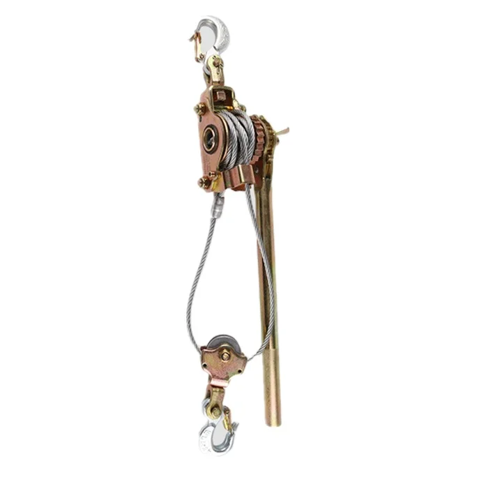 Easy Operated Wire Rope Ratchet Tightener Hand Ratchet Hoist For Electric Power Project