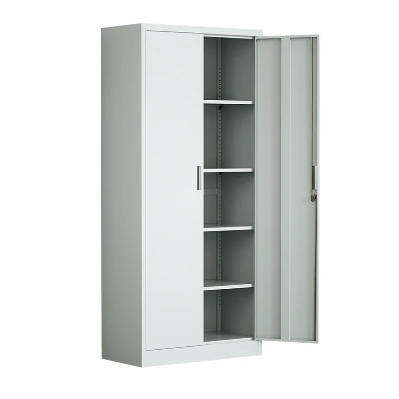 2 Door Steel Filing Cabinet Office Metal Cupboard Iron Office Metal Storage Cabinet Steel Office Cabinet with 4 shelves