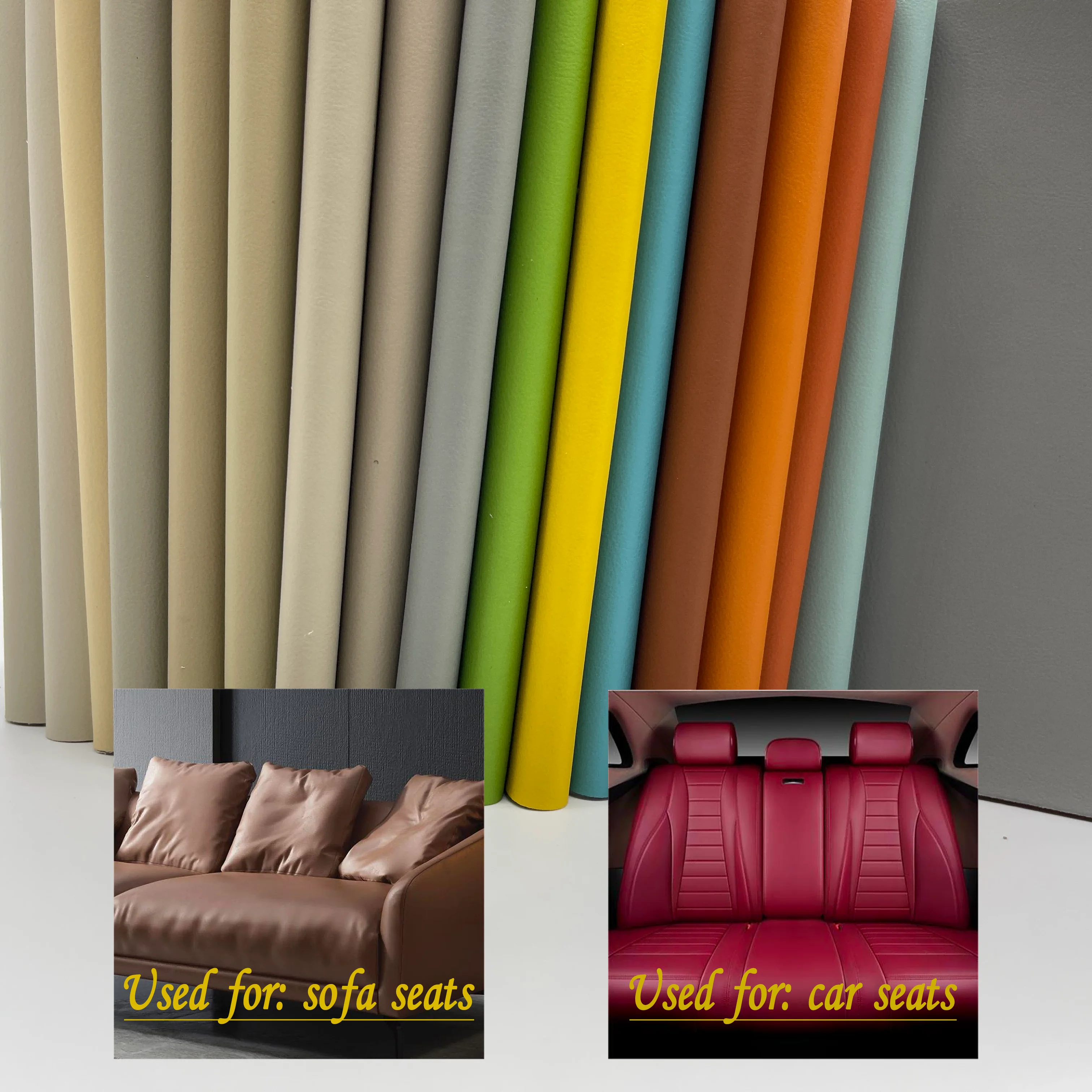 Flame Retardant Skin Felt Napa Faux Synthetic Leather