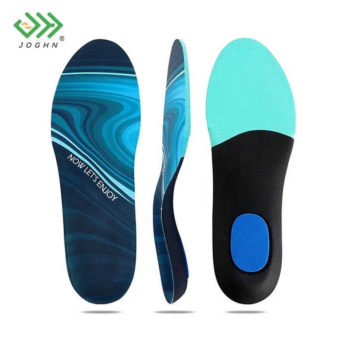 JOGHN OEM Orthopedic Cushion Eva Arch Orthotic Flat Foot Orthopedic Insoles Manufacturer Men Insole Custom Shoe Insoles