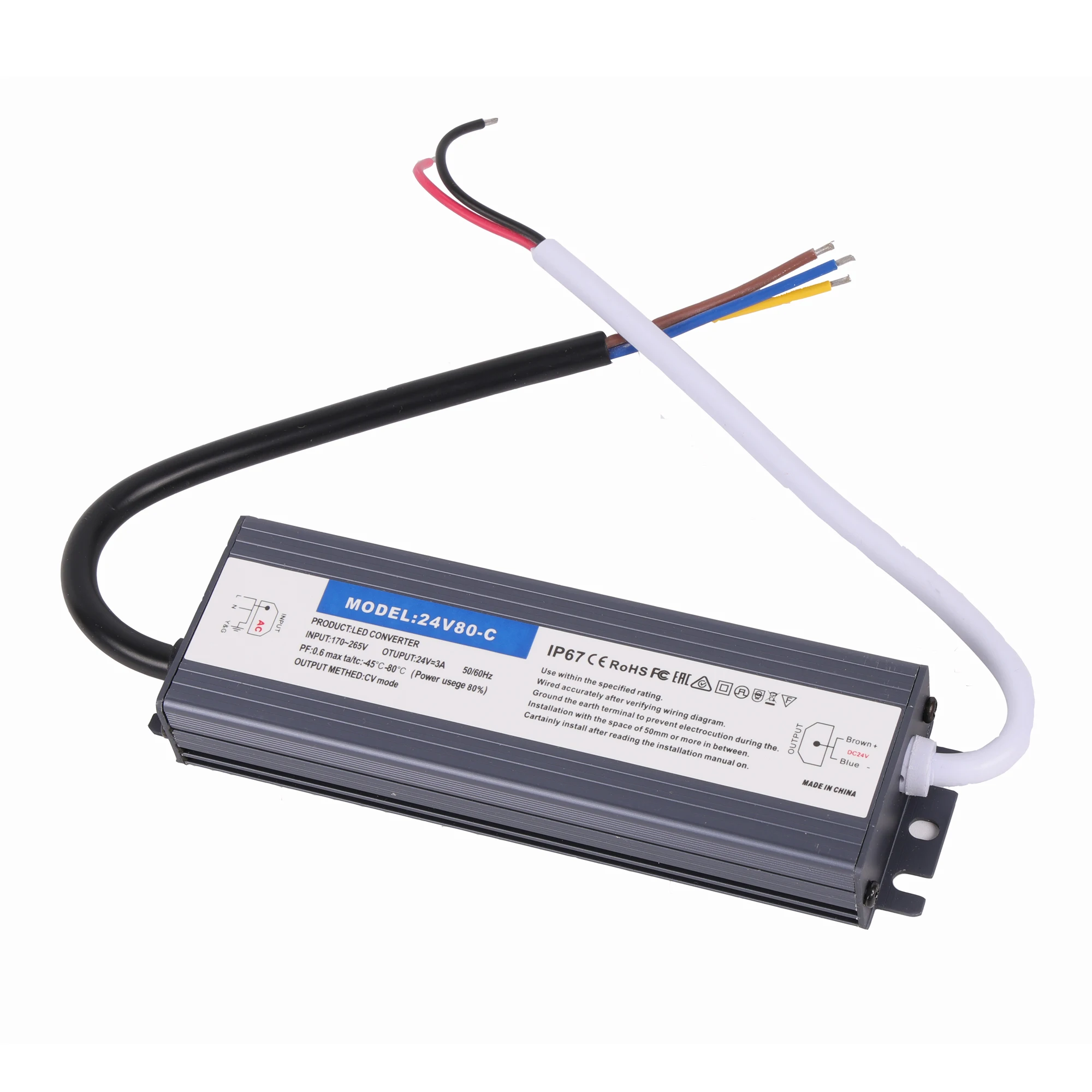 Shenzhen Customize DC 12V 24V AC 110V 220V 60W 80W 100W 150W 200W 300W 400W IP67 waterproof square panel light bulb led driver