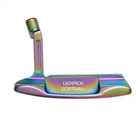 Custom Logo Golf Clubs Rainbow Color CNC Milled Blade Putter Head Golf Putter