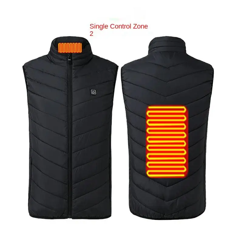Rechargeable Powered Heated Winter Coat Custom heated vest Universal Men Outdoor Clothes Winter fishing Thickening Heating Vest