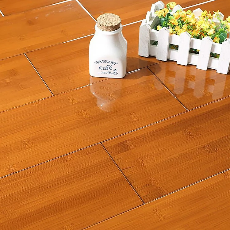Standard Indoor Soild Bamboo Flooring With Wood Carbonizedstrand Woven Bamboo Floor
