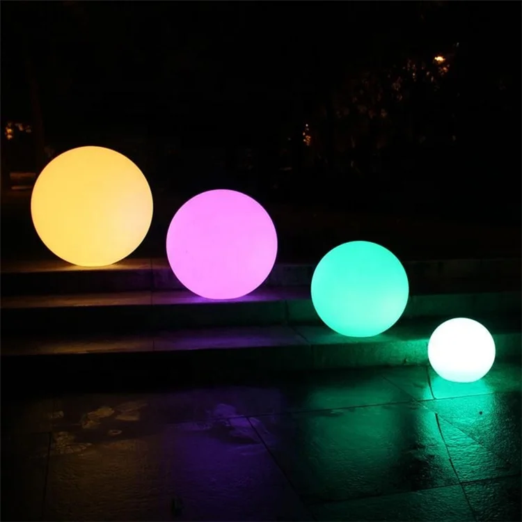 RGB Color changeable remote control led christmas ball 20cm diameter led mood light ball for decoration