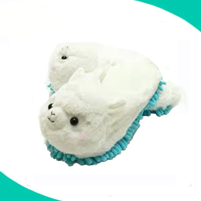 
funny soft stuffed plush animal shaped cuddly kids dragon slipper 