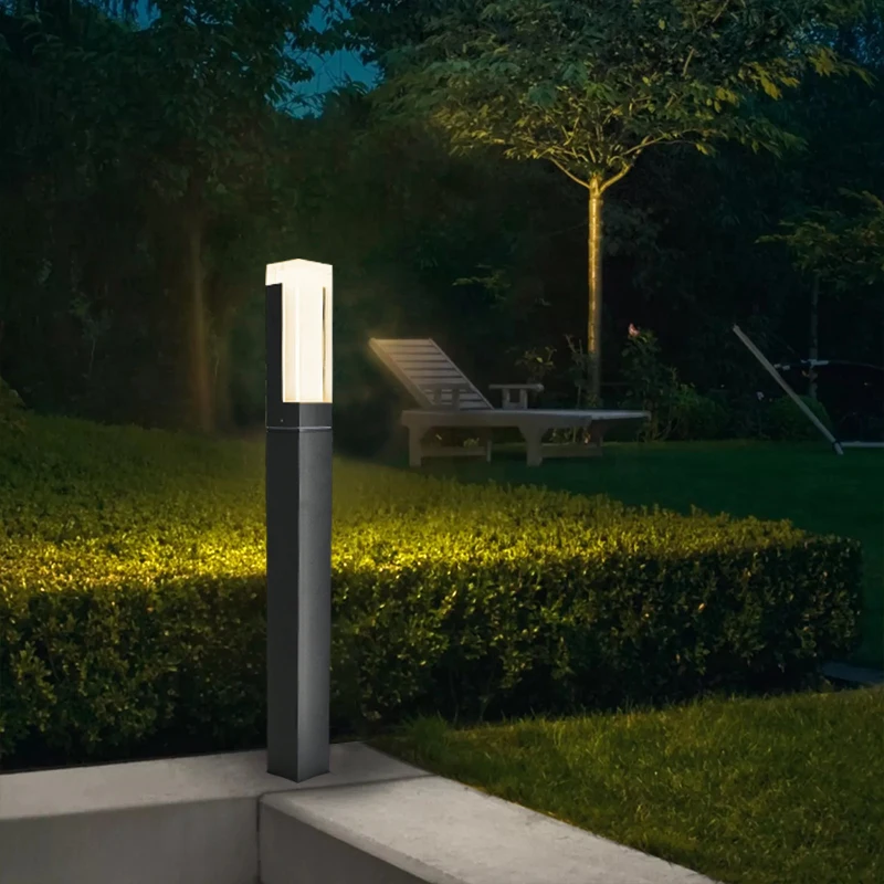 Factory sale Europe standard  CE Rohs aluminum garden use led lawn lamp waterproof landscape lighting bollard light