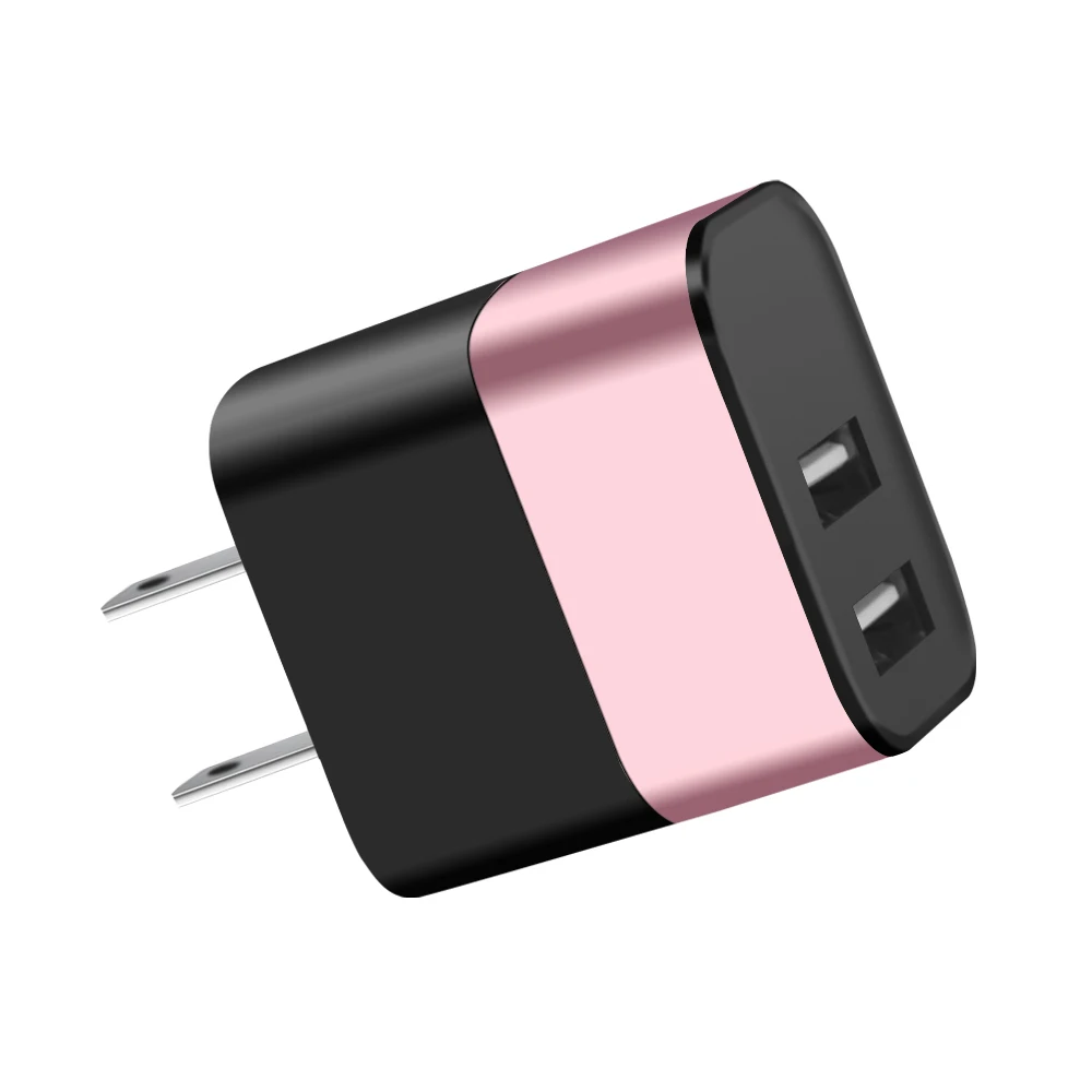  Дорожный адаптер 5 В/2 4 А настенное зарядное устройство USB ETL с 2 USB-портами домашний вилкой Стандарта США несколькими