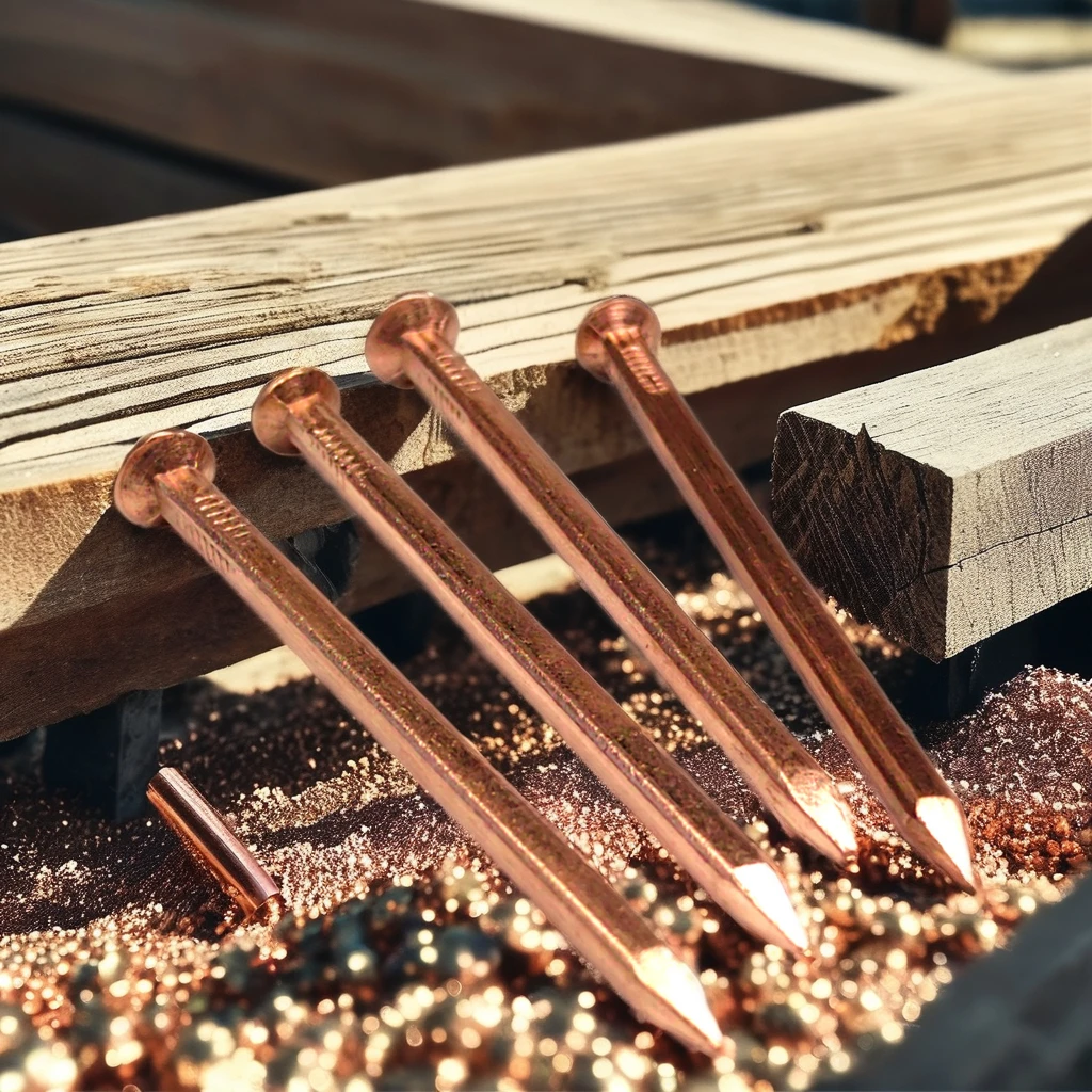 High quality smooth shank copper square boat nails square boat nail