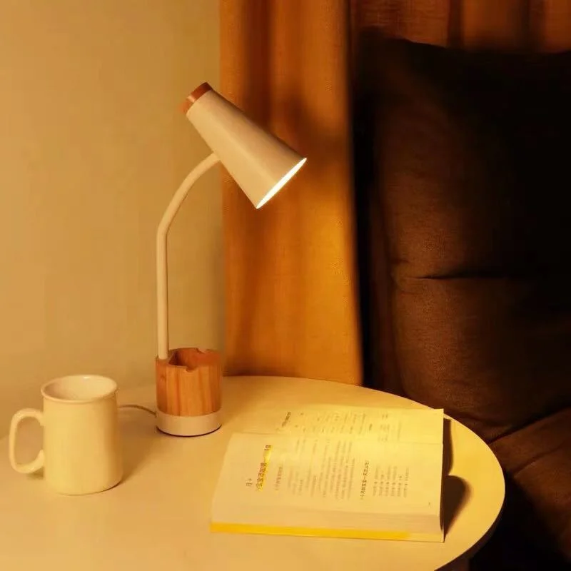 Guangdong Newstyle wooden smart LED desk lamp for student functional reading lamp