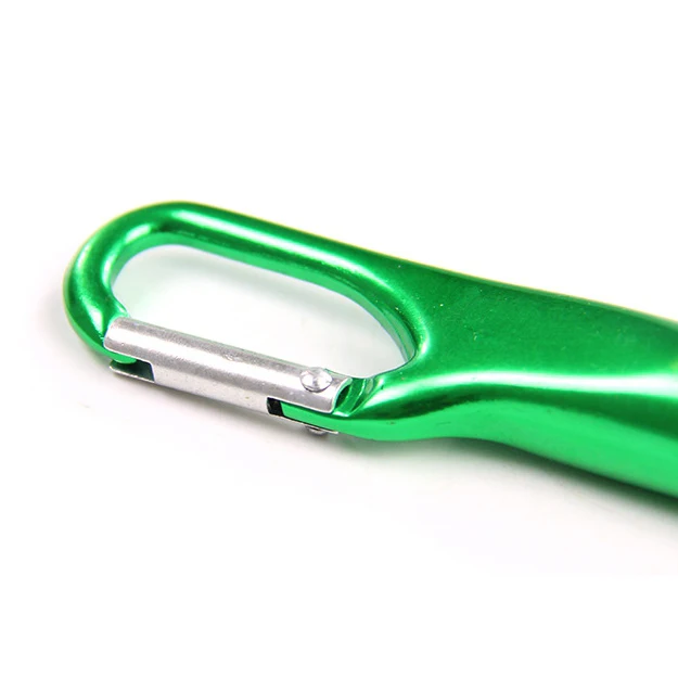 Promotional Gifts Portable Outdoor Hiking EDC Key Chain Aluminum Alloy Mini Led Flashlight Keychain with Carabiner Hook