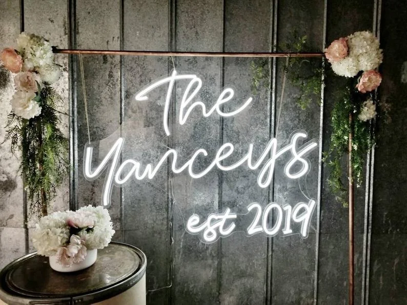 Birthday party custom name neon signs brightness silicone neon light letters