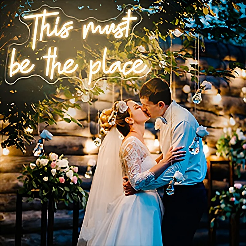 Outdoor custom neon sign made led advertising welcome neon sign wedding 12V neon sign light