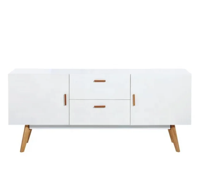 Nordic modern design TV unit material MDF with oak TV stand for living room furniture
