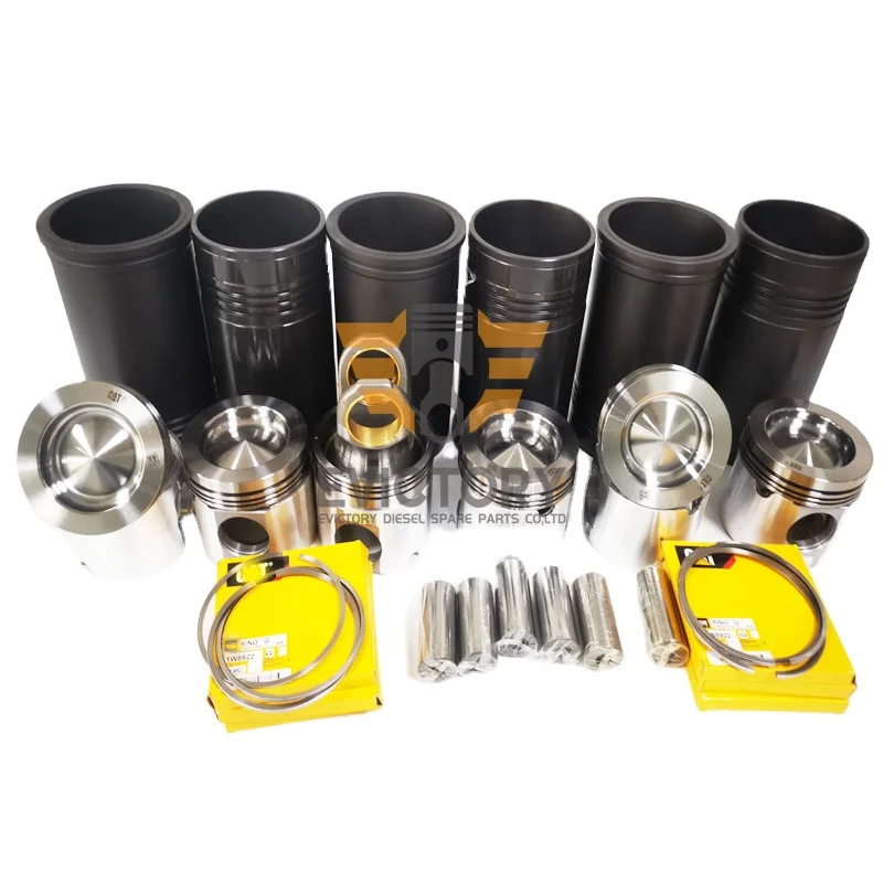 For CAT engine parts C13 piston with ring cylinder liner rebuild overhaul kit diesel spare parts