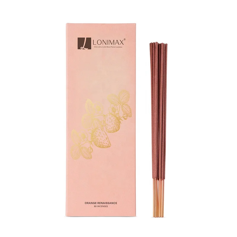 Custom High Quality Drawer Box Scented Smokeless Incense Refill Pack With 80 Sticks