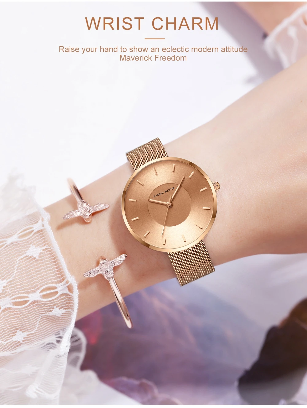 Hannah Martin 1052 famous brand style ladies quartz hand watches simple stylish woman watches for girls