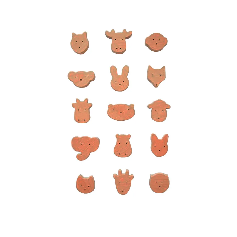 Деревянные настенные крючки для животных