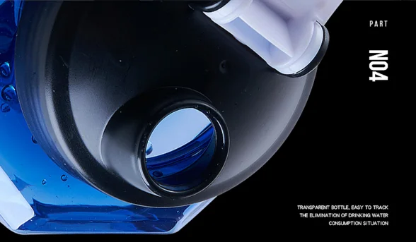 2.2L weights Big Plastic Sport Shaker water bottle dumbbell